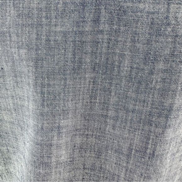 Land's End Cold Shoulder Chambray Dress With V-Neck & Short Sleeves Size 14 - Picture 7 of 14